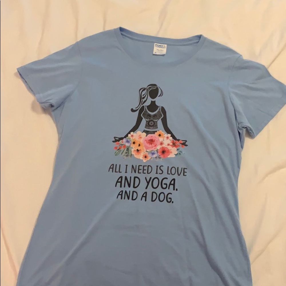 Blue custom made t-shirt